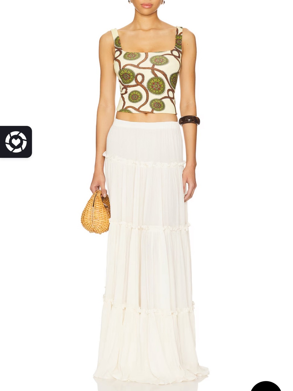 Willa Maxi Skirt in Ivory
Tularosa